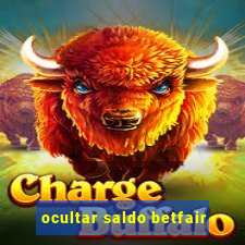 ocultar saldo betfair